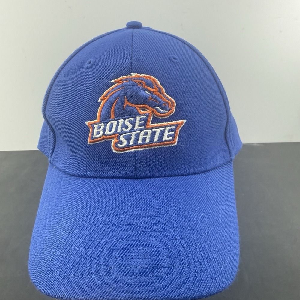 Boise State Broncos Hat Cap Fitted Mens 7 1/8 Blue NCAA Football Nike